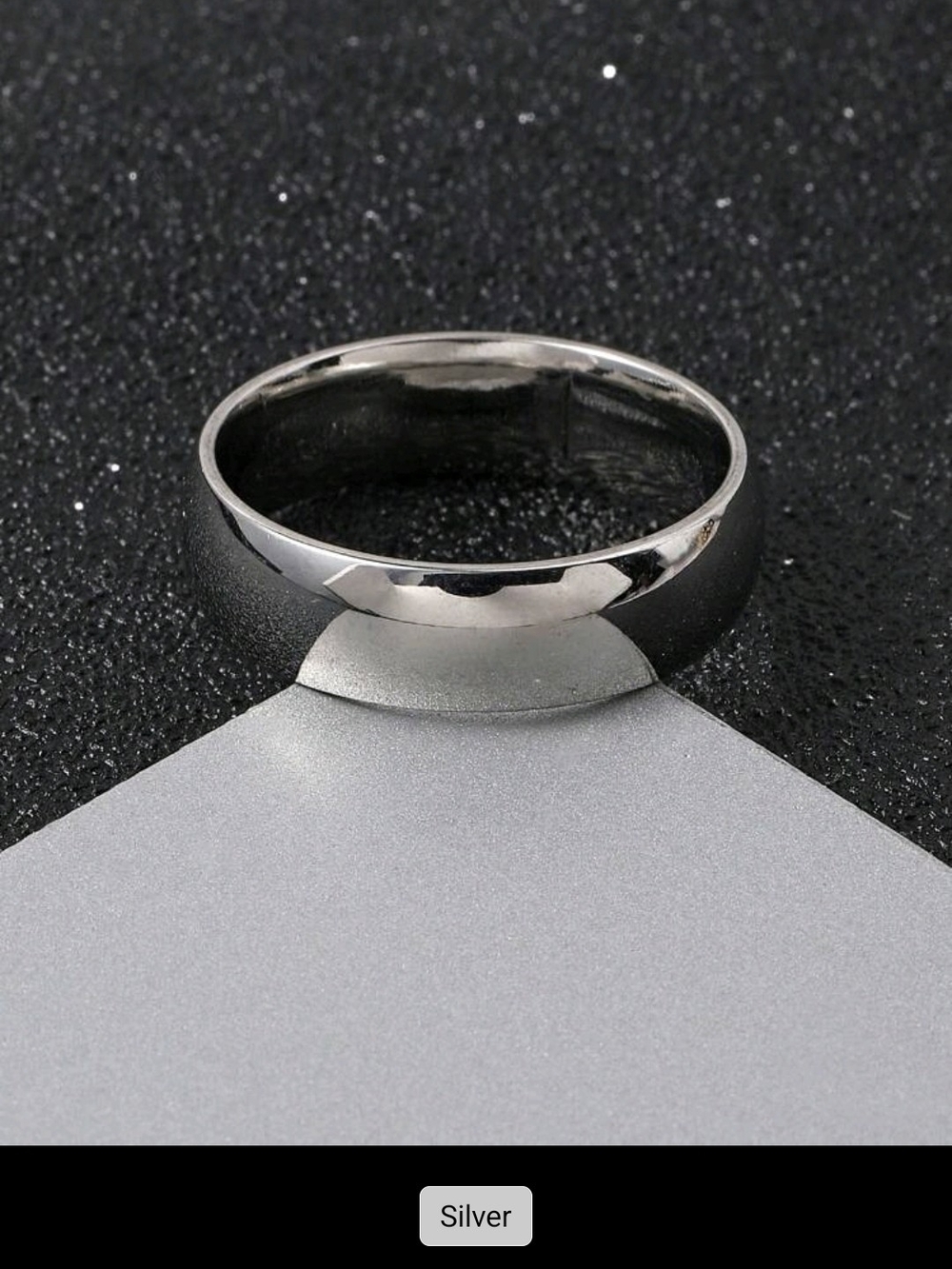 Classic Silver Men’s Women's Band Ring - Minimalist Style
